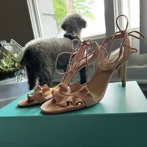 MARC FISHER suede & leather heels